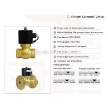 1/2~2 inch high temperature 220v/24v steam brass solenoid valve 1.6MPa